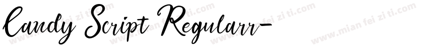 Candy Script Regularr字体转换